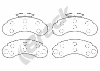 Комплект тормозных колодок, дисковый тормоз BRECK купить